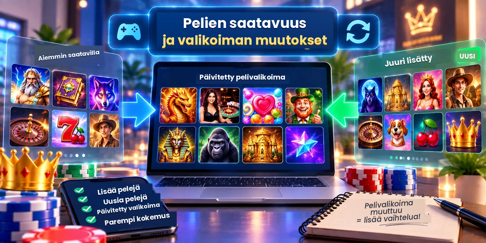 Pelivalikoiman Päivitykset